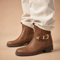 Western Chelsea Boots Buckle Detail – Mampierimoda Premium Womenswear
