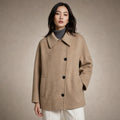 Isabely Short Elegant Coat Jacket Brown – Product Photo
