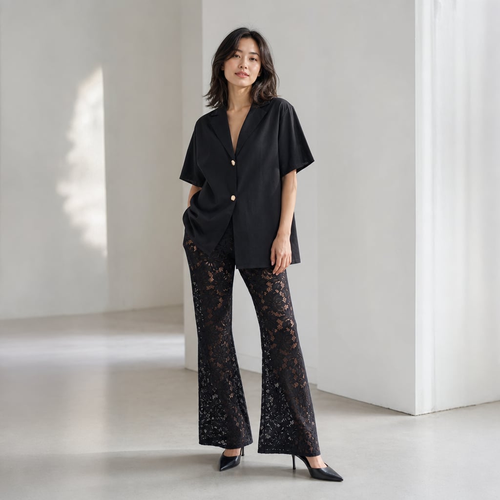 Jordan Set Black Black – Styled Editorial Shot