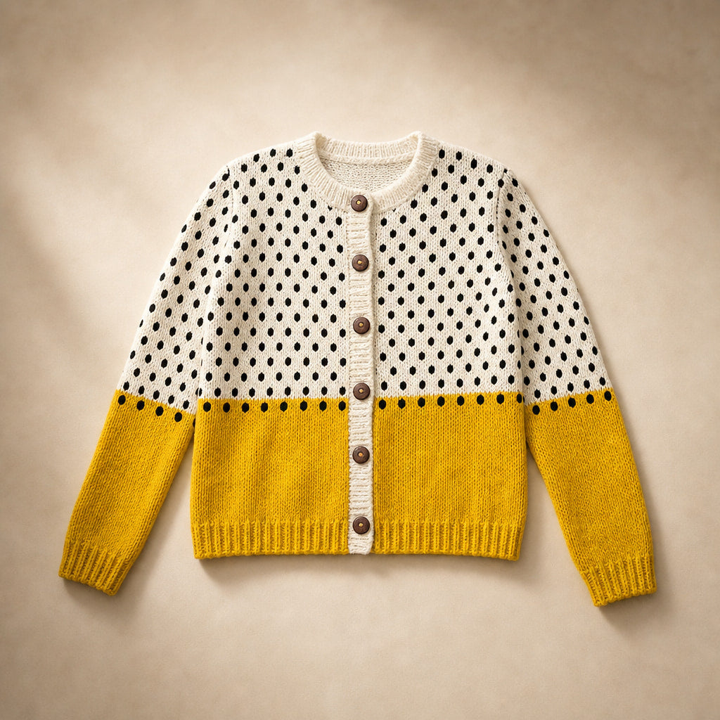 Junella™ | Vintage Knit Cardigan Sweater – Product Photo