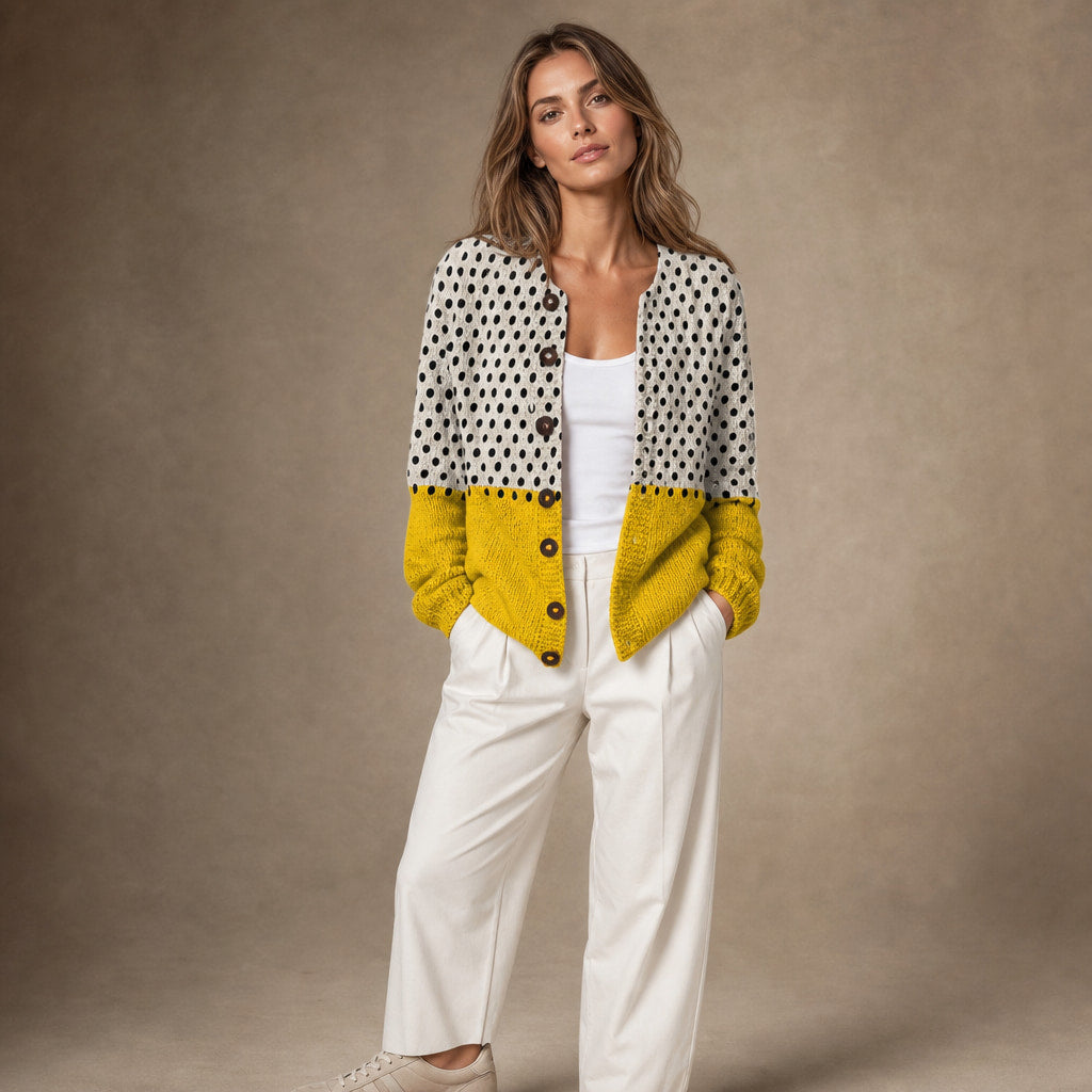 Junella™ | Vintage Knit Cardigan Sweater – Mampierimoda Premium Womenswear