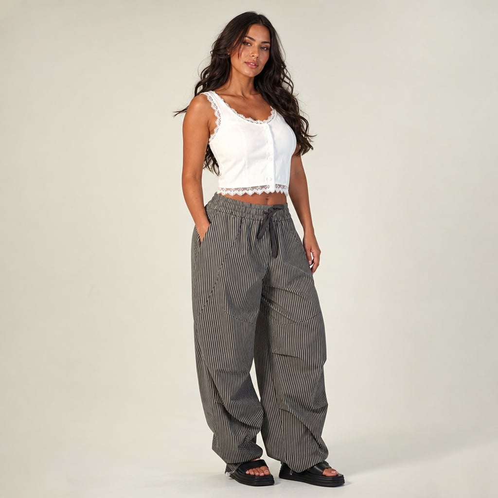 Lavinia Pant Grey Grey – Side Angle View