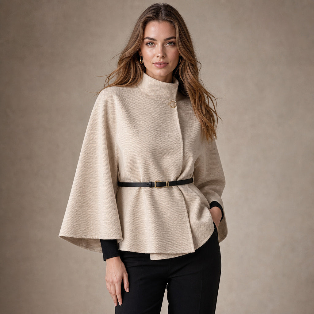 LEA - Chic Butterfly Jacket with Belt in Apricot – Mampierimoda Premium Womenswear
