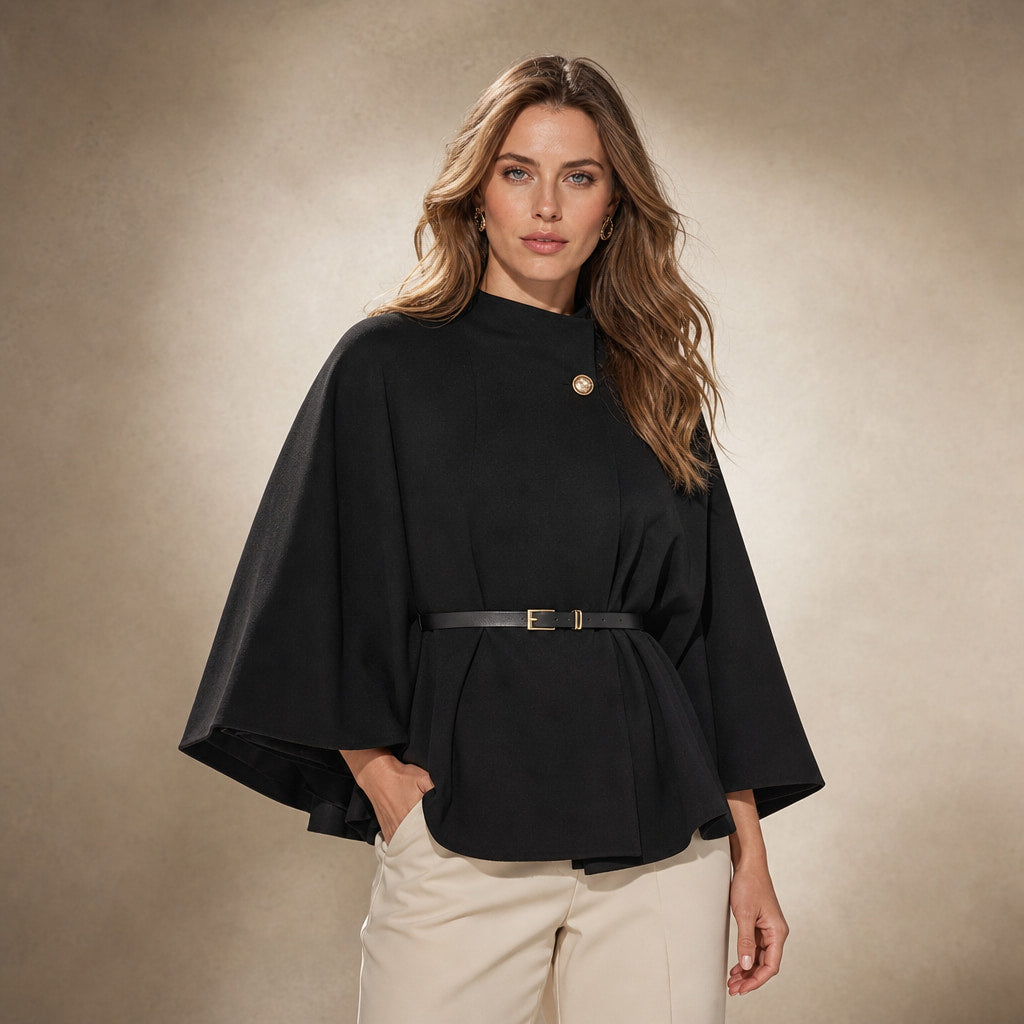 LEA - Chic Butterfly Jacket with Belt in Black – Mampierimoda Premium Womenswear
