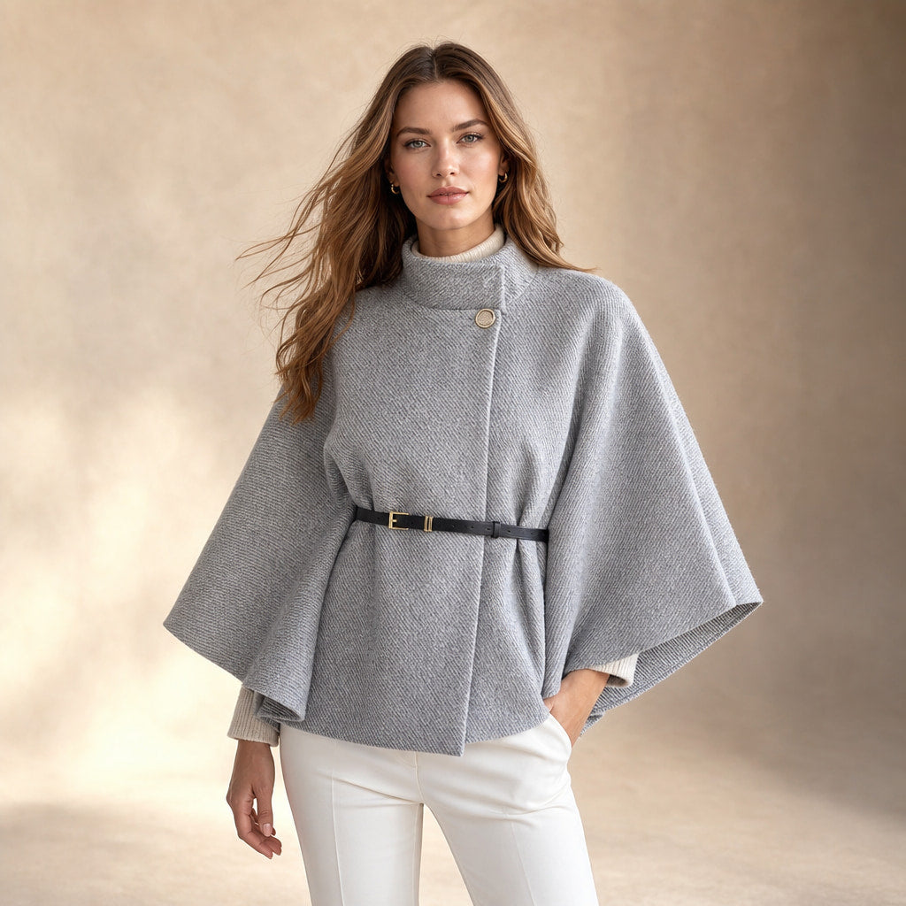 LEA - Chic Butterfly Jacket with Belt in Gray – Mampierimoda Premium Womenswear