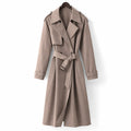 Longline Trench Coat 100% Polyester Oversized Fit Mocha Mocha – Product Photo
