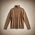 Lucy Knit Merino Sweater Mocha Brown – Product Photo