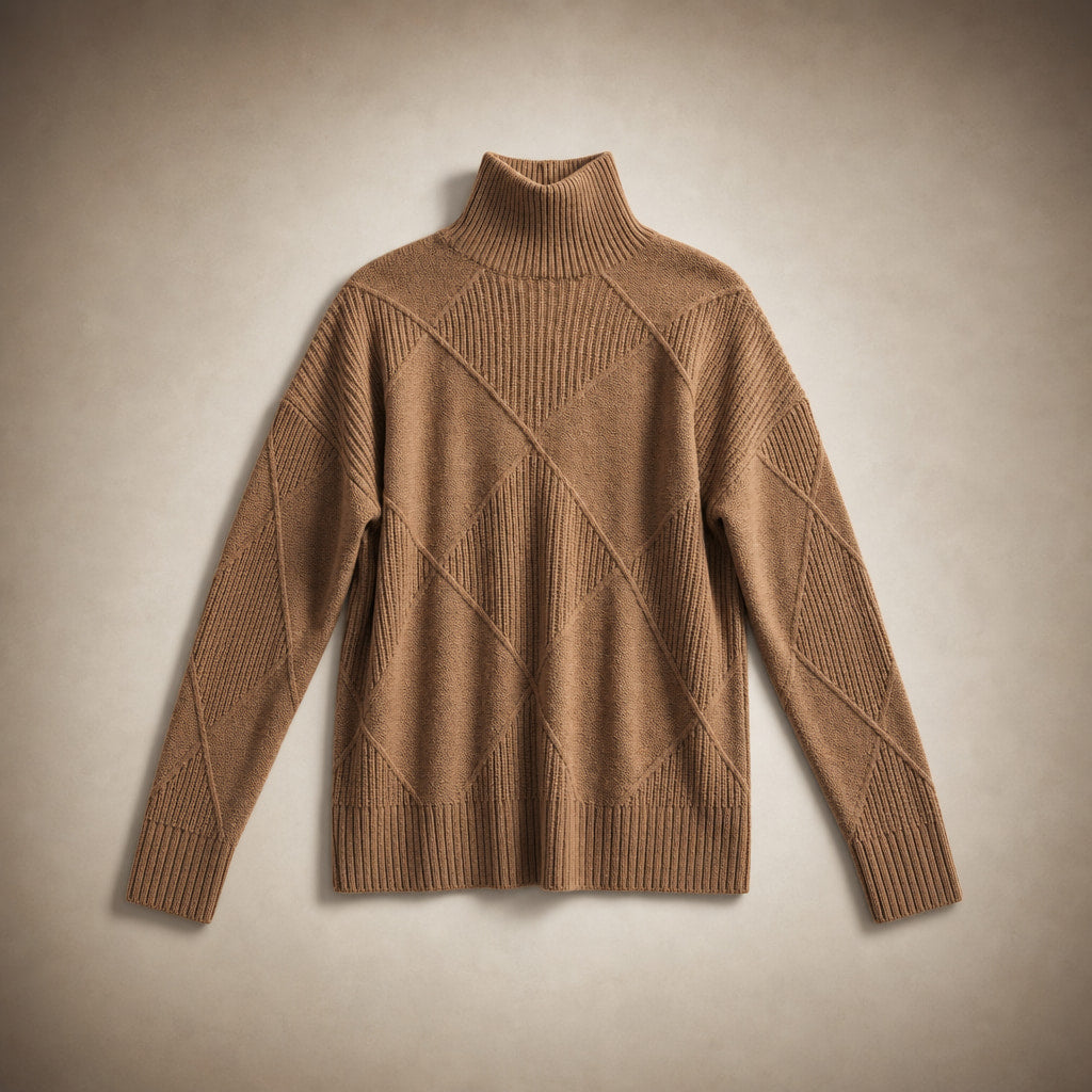 Lucy Knit Merino Sweater Mocha Brown – Product Photo