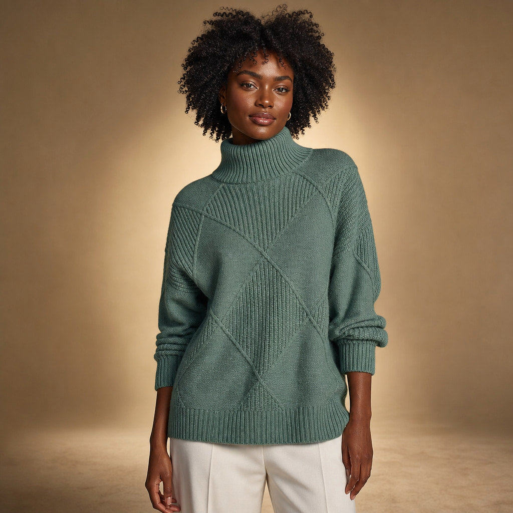 Lucy Knit Merino Sweater in Sage Green – Mampierimoda Premium Womenswear