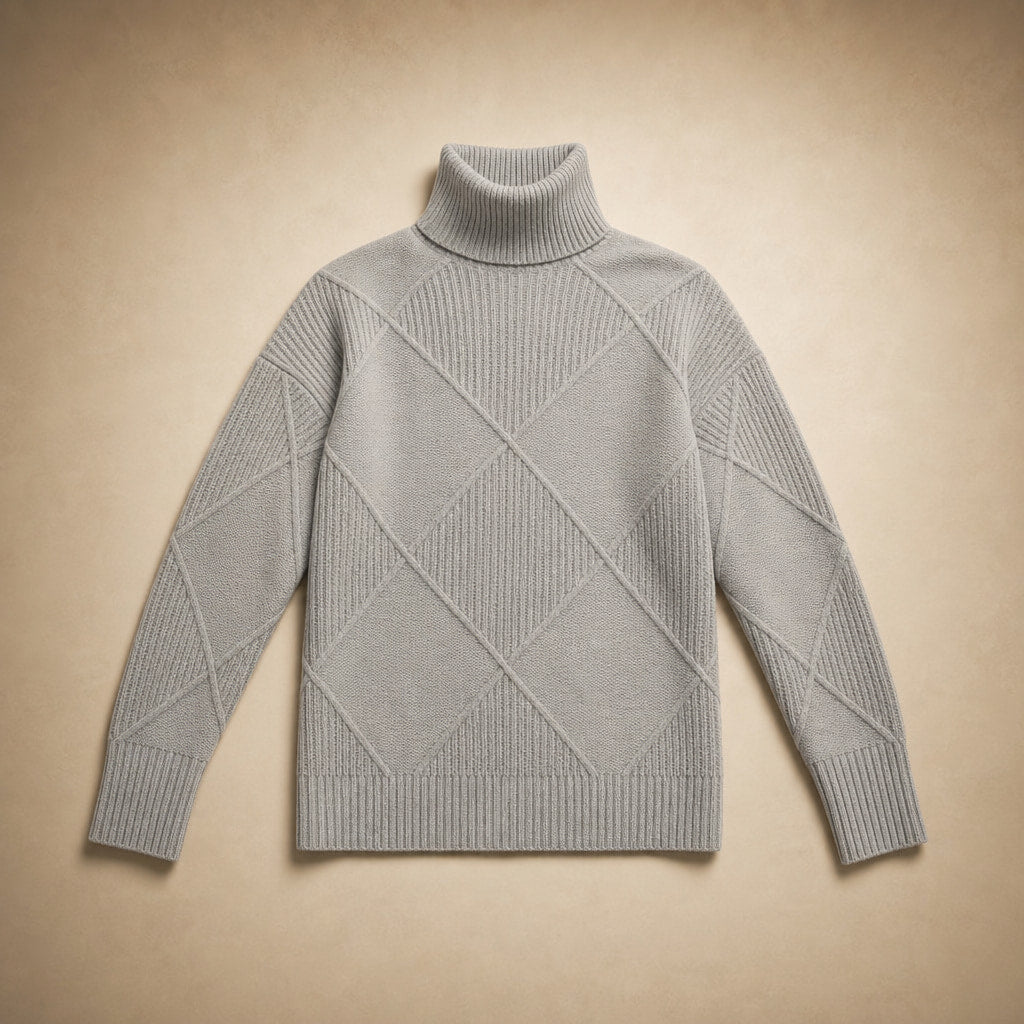 Lucy Knit Merino Sweater Slate Gray – Product Photo