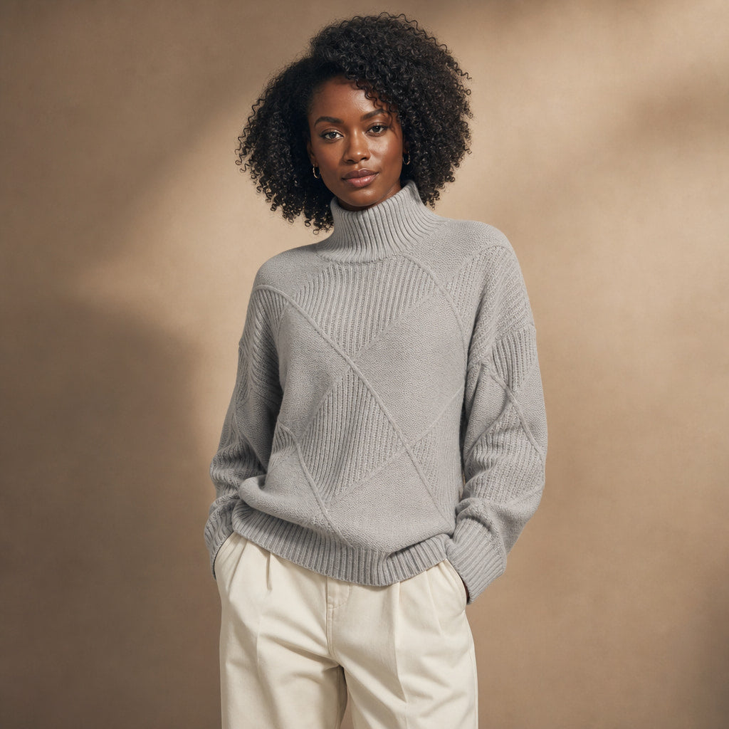 Lucy Knit Merino Sweater in Slate Gray – Mampierimoda Premium Womenswear