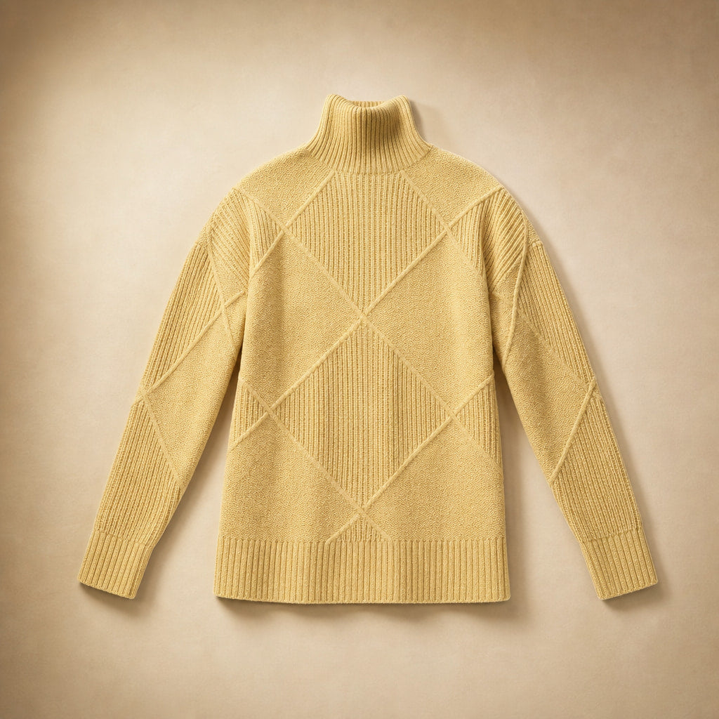 Lucy Knit Merino Sweater Sunflower Yellow – Product Photo