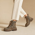 Comfortable And Warm Zebra Print Boots – Product Photo