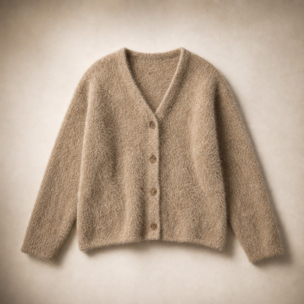 Luxurious Cardigan For Women Coffee – Product Photo