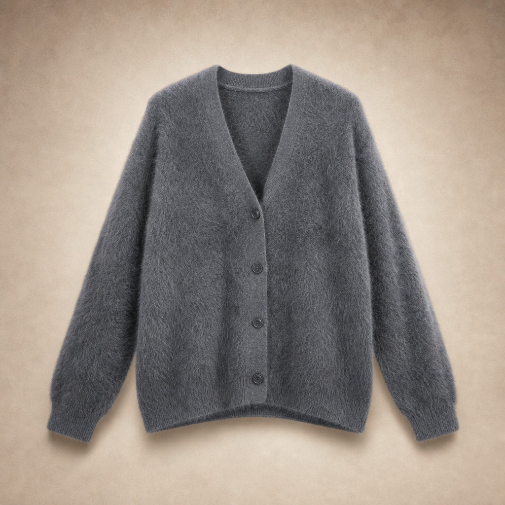 Luxurious Cardigan For Women Dark Grey – Product Photo