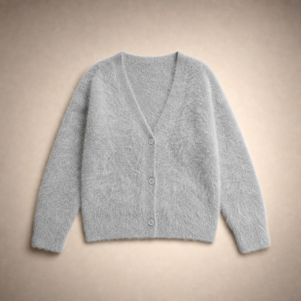 Luxurious Cardigan For Women Light Gray – Product Photo