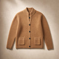 Luxurious Cosy Cardigan - Soft Knit Open-Front Sweater Camel – Product Photo
