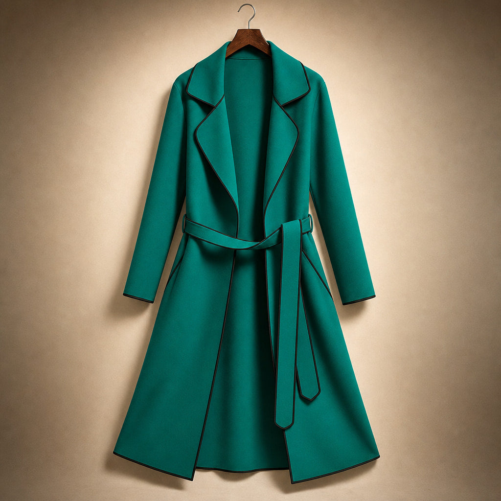 Madison Wool Coat Pine Green – Product Photo