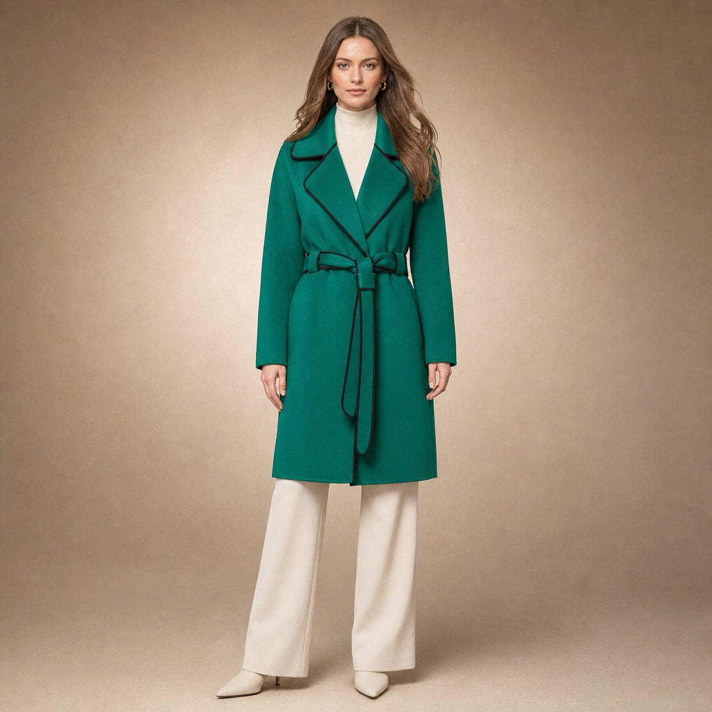 Madison Wool Coat in Pine Green – Mampierimoda Premium Womenswear