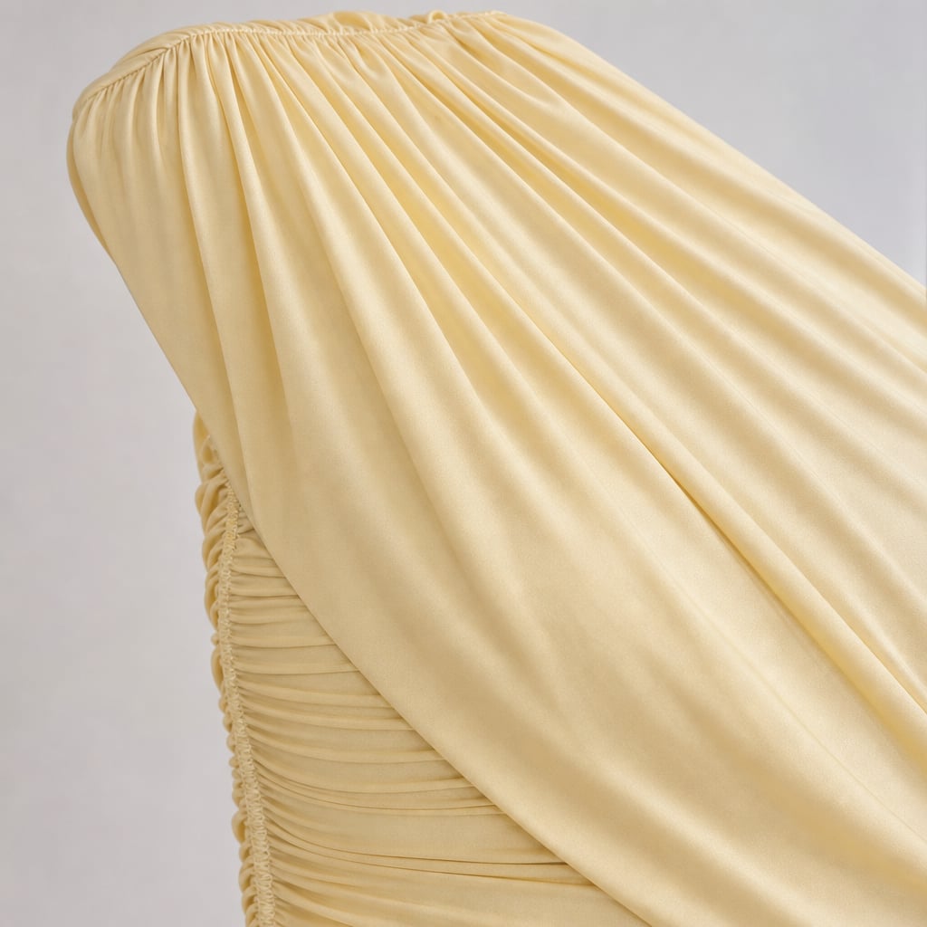 Maternity Maxi Dress Apricot – Fabric and Detail Close-Up