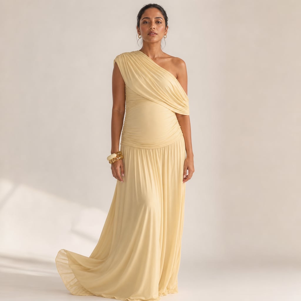 Maternity Maxi Dress in Apricot – Mampierimoda Premium Womenswear