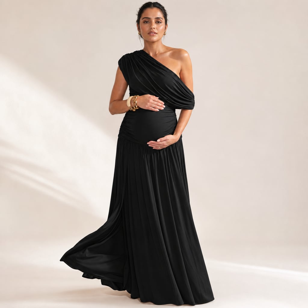 Maternity Maxi Dress Black – Product Photo
