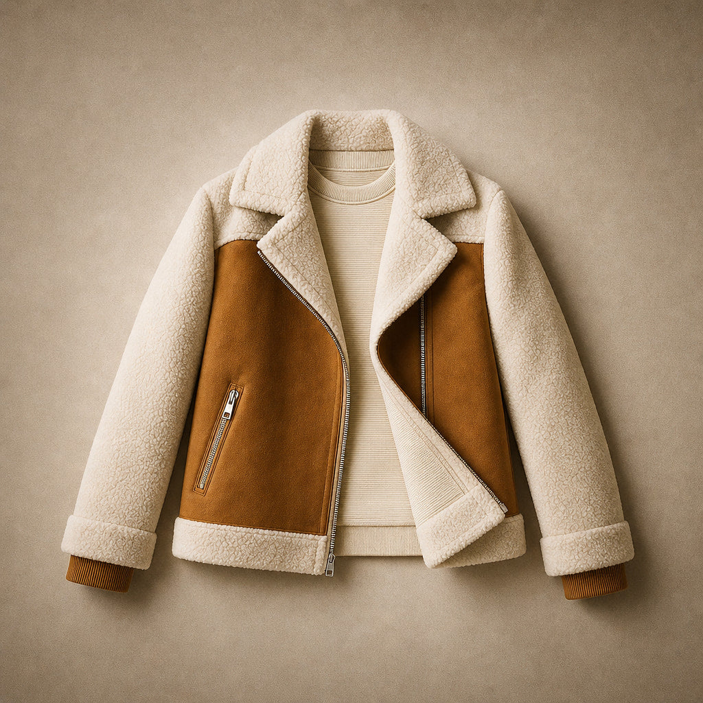 Matilda Couture Suede Jacket Mocha Brown – Flat Lay Product Photo
