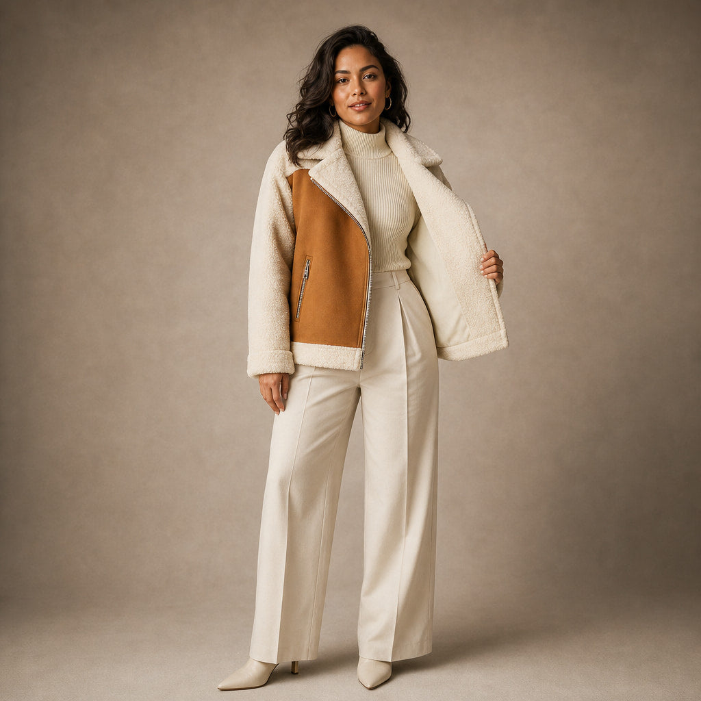 Matilda Couture Suede Jacket Mocha Brown – Interior Lining Detail