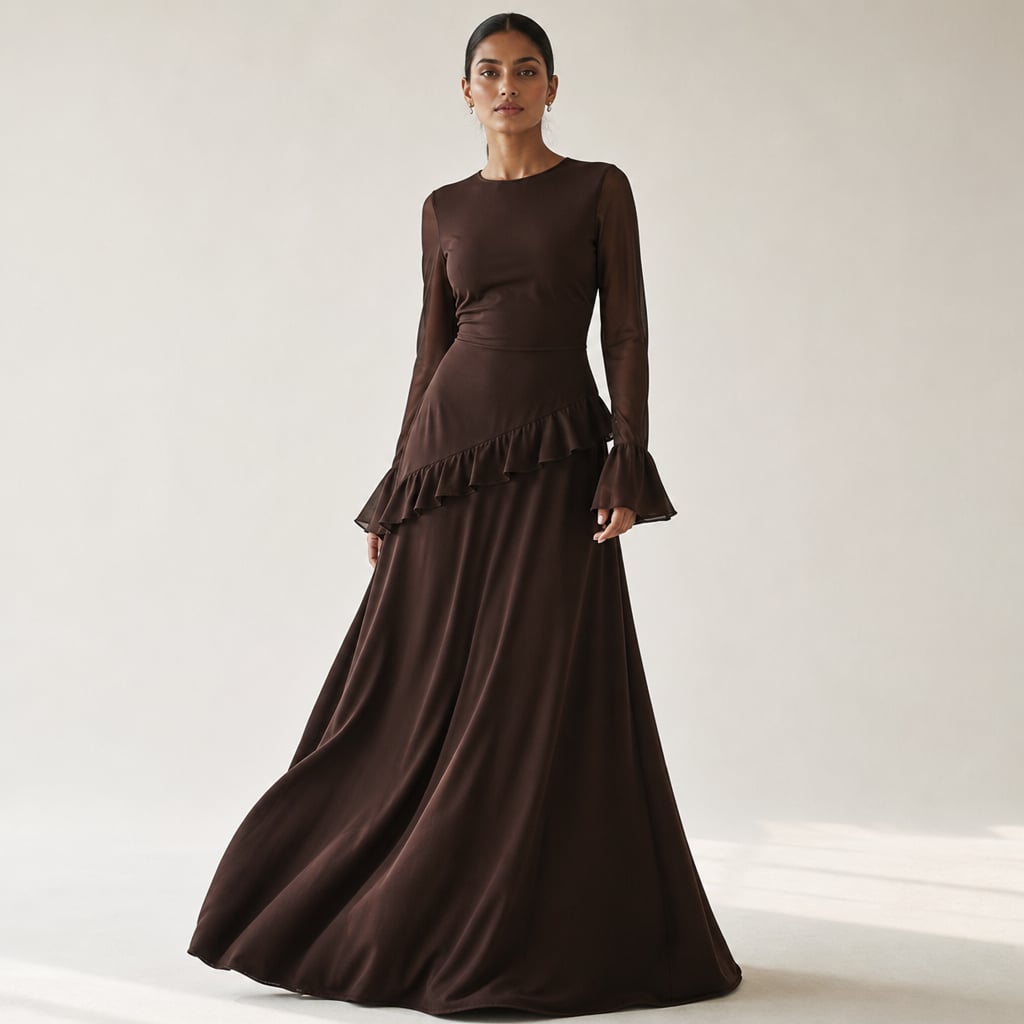 Maxi Dress Espresso – Product Photo
