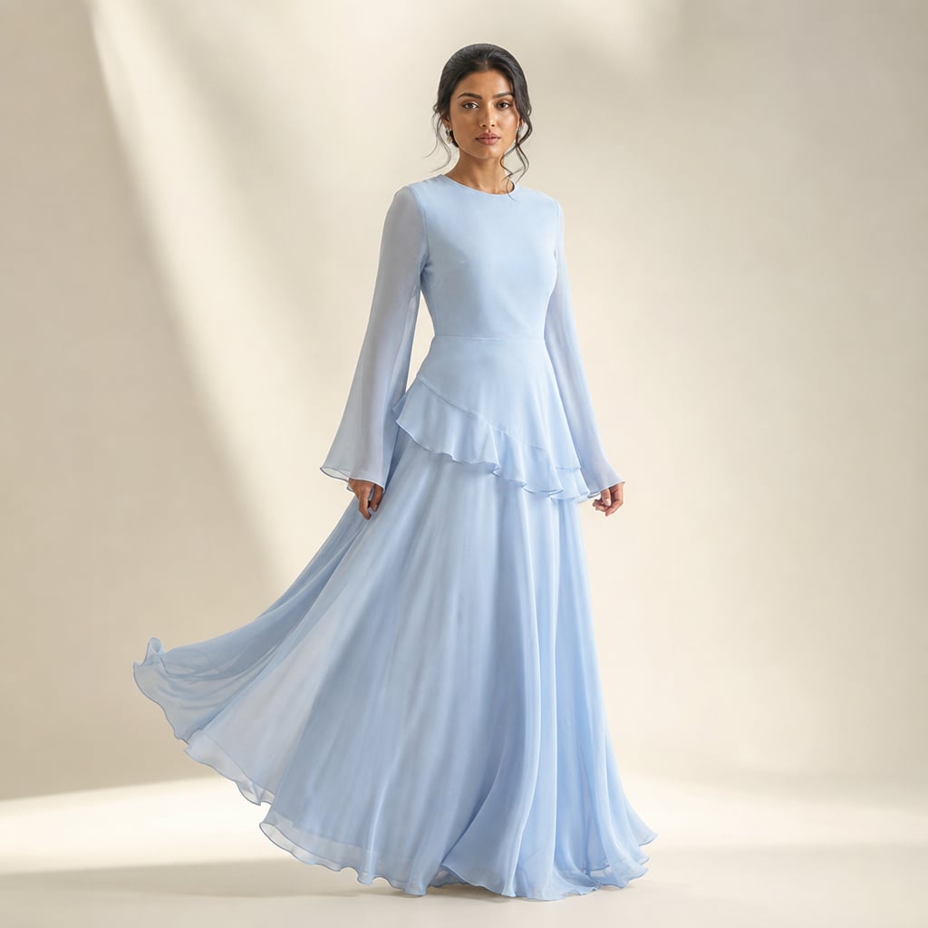 Maxi Dress Light Blue – Product Photo