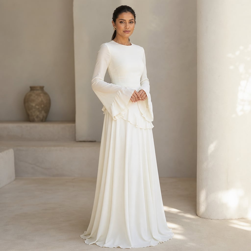 Maxi Dress White – Styled Editorial Shot