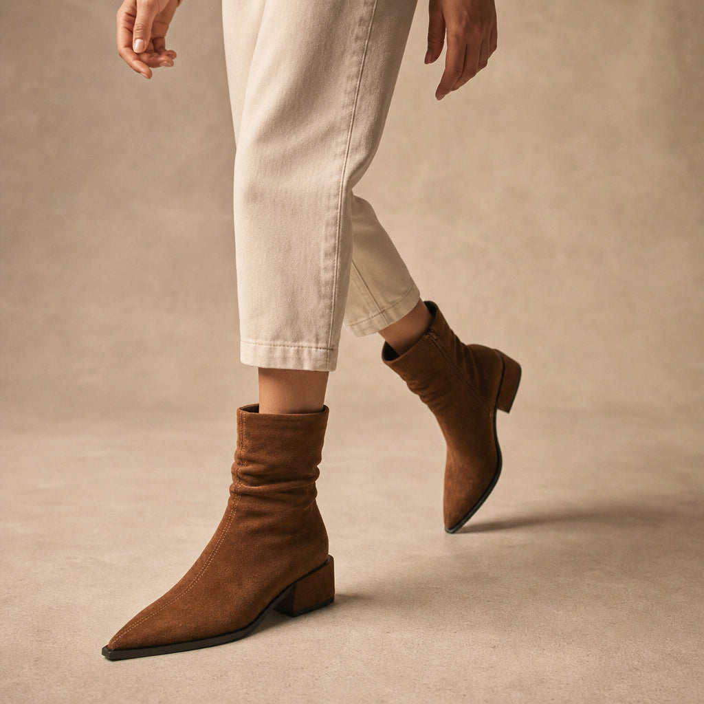 Comfortable And Elegant Women's Boots Brown – Product Photo