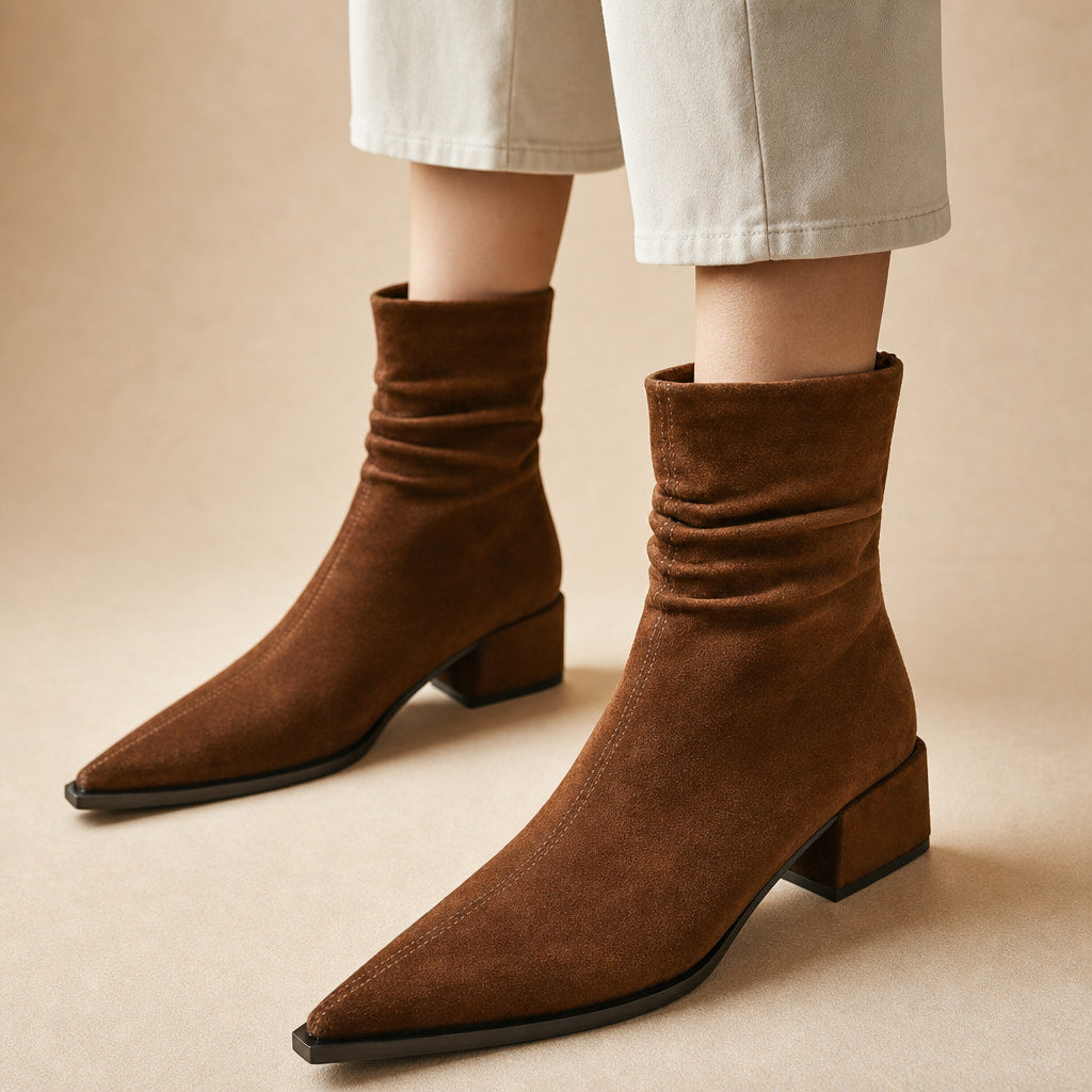 Comfortable And Elegant Women's Boots in Brown – Mampierimoda Premium Womenswear