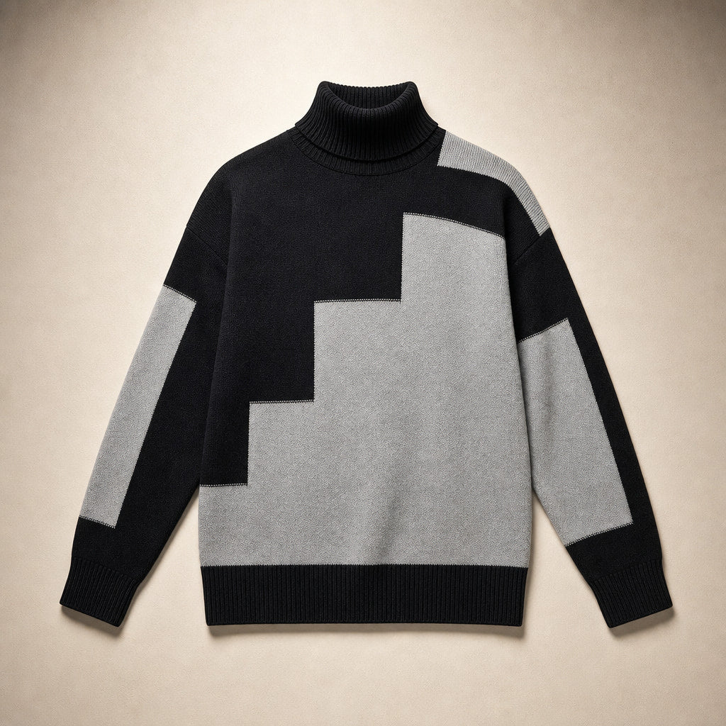 Paloma Knit Turtleneck Gray – Product Photo