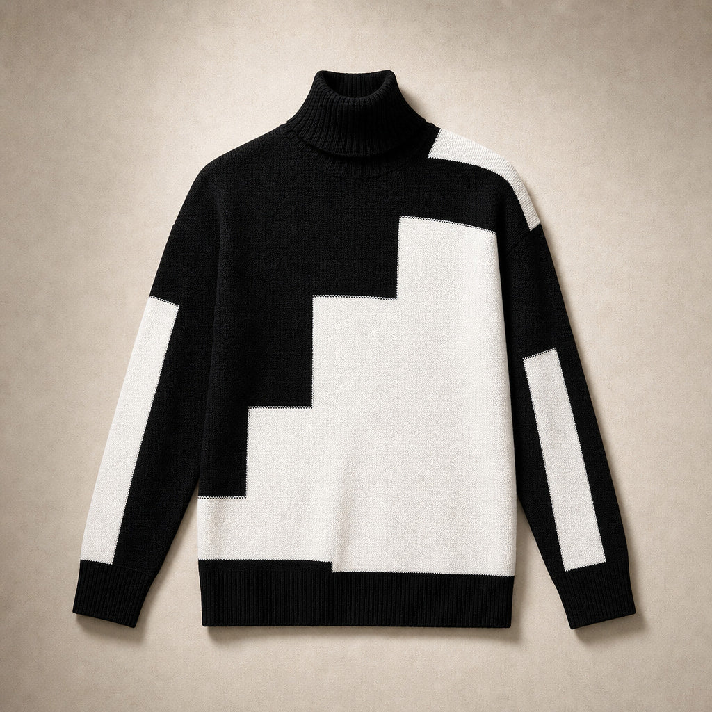 Paloma Knit Turtleneck White – Product Photo