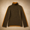 Romy-Pearl Turtleneck Sweater Brown – Product Photo