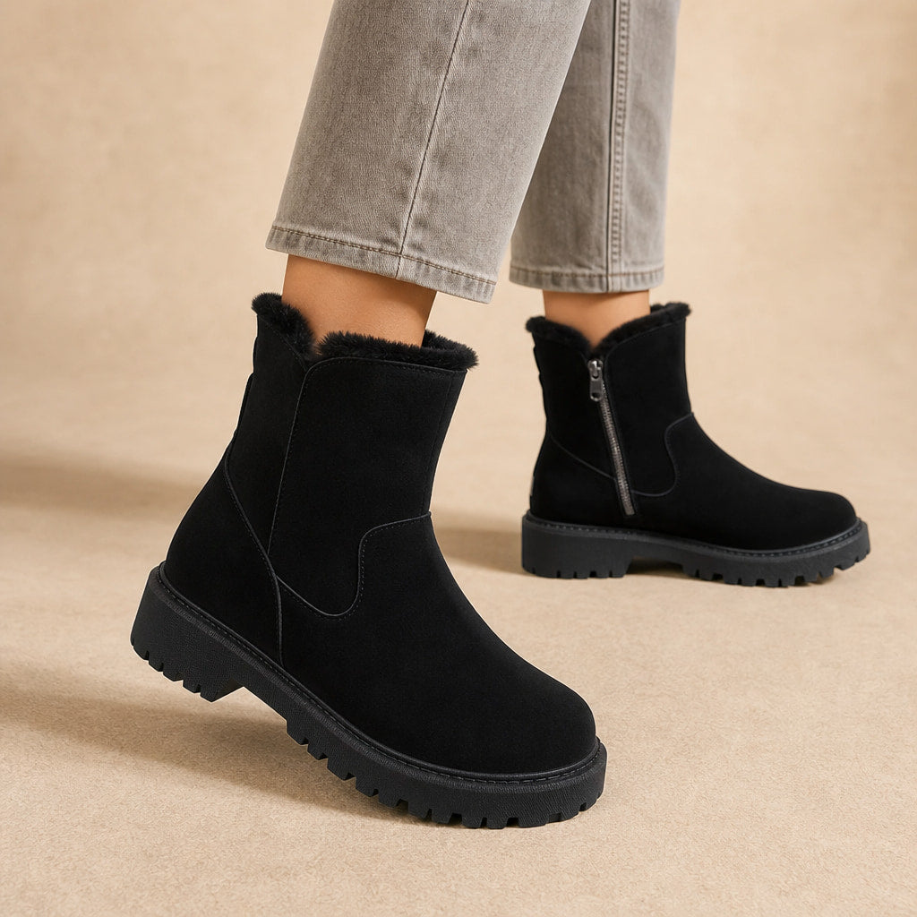Warm And Cozy Orthopedic Winter Boots Black – Product Photo