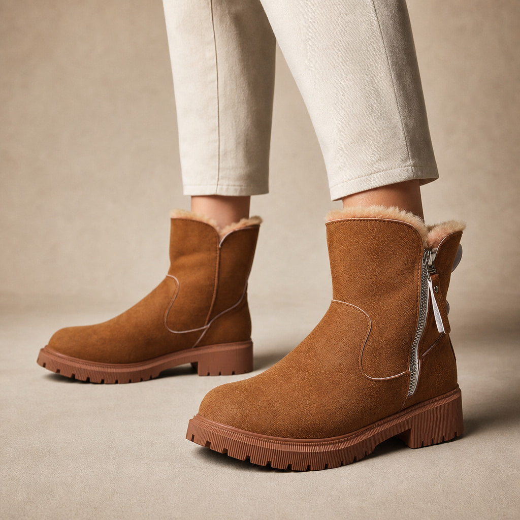 Warm And Cozy Orthopedic Winter Boots in Brown – Mampierimoda Premium Womenswear