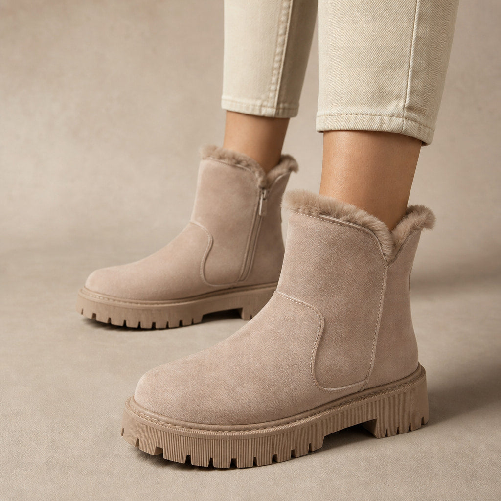 Warm And Cozy Orthopedic Winter Boots in Khaki – Mampierimoda Premium Womenswear