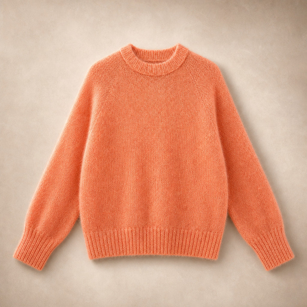 Tabitha-Jade Brushed Sweater Coral Orange – Product Photo