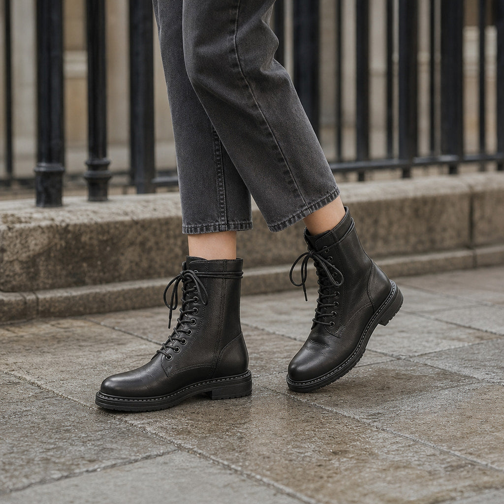 Bold And Sophisticated Women's Boots – Styled Editorial Shot