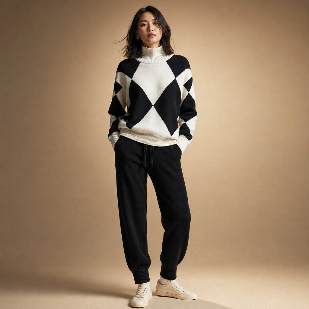Vanessa Prestige Virgin Wool Set Midnight Black – Product Photo
