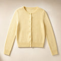 Women's Classic Cardigan Yellow – Product Photo