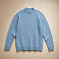 Women's Loose Fit Cashmere Sweater - Soft and Comfortable Blue – Product Photo